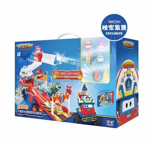 Super Wings超级飞侠 愿望守护者-大勇 声光弹变形消防车 103292 商品图0