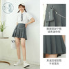 ZIHAN紫涵高腰百褶裙女笑脸链条百搭短裙2022夏新款04AS232 商品缩略图4