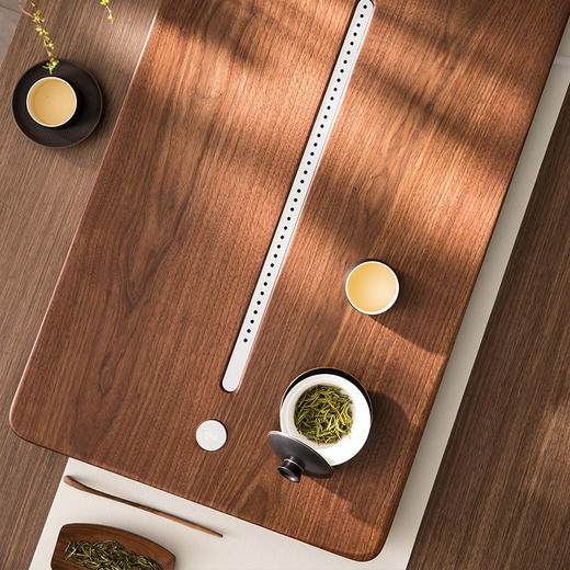 鸣盏 黑胡桃实木茶盘MZ5001[福利品] 商品图2