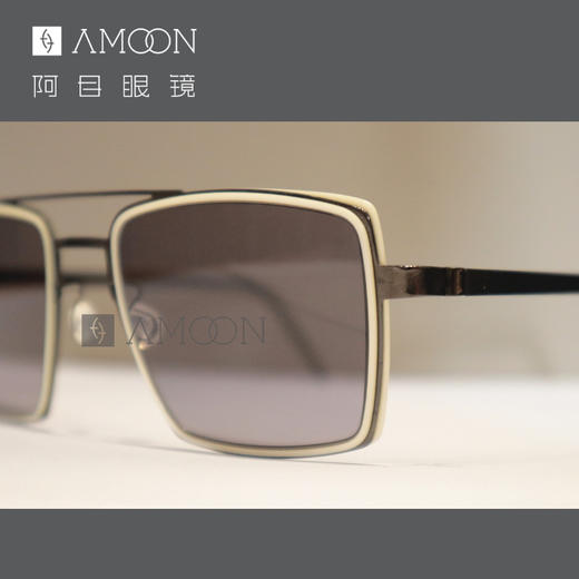 阿目&lindberg 个性方框太阳镜 商品图3