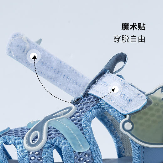 贝贝怡夏季新品凉鞋时尚清凉包头宝宝稳步鞋男女童鞋子 商品图5