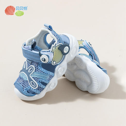 贝贝怡夏季新品凉鞋时尚清凉包头宝宝稳步鞋男女童鞋子 商品图8