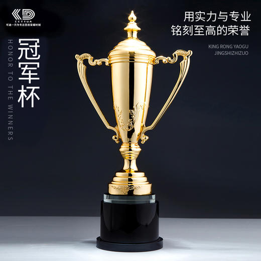 冠军奖杯定做创意镀金金属奖杯定做制作刻字跆拳道武术体育比赛奖 商品图4