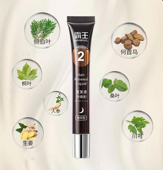 【早防晚育】霸王防脱育发液增发密发际线男女生增长头发头皮营养液精华液 商品图2