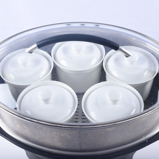 马杰斯专用小玛捷斯骨瓷炖盅燕窝排骨蛋米饭炖盅陶瓷纯白带盖 商品图0