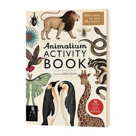 欢迎来到博物馆系列 动物馆活动书 英文原版 Animalium Activity Book 手绘科普读物 英文版进口原版英语书籍