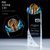 玻璃水晶奖杯定制创意奖杯奖牌比赛冠军团队一二三数字周年颁奖 商品缩略图3