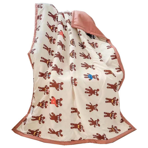 【细腻亲肤！儿童驱蚊夏凉被】水洗棉羽丝绒纤维，慵懒的轻柔，可水洗机洗，保暖舒适，1件=沙发毯+垫被+汽车毯+推车毯！宝宝小被子幼儿园午睡儿童空调被，开学季必备 商品图3