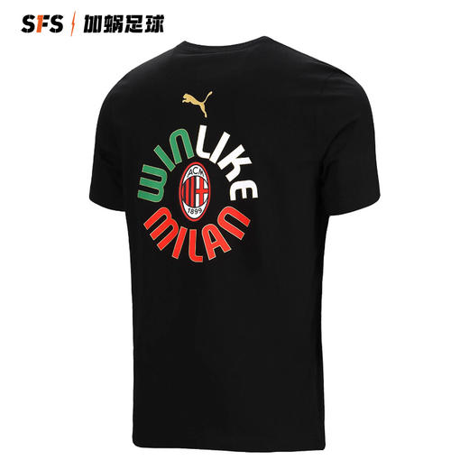 【大童款】SFS彪马Puma 21/22AC米兰夺冠T球员同款大童青少年T恤773509-02 商品图3