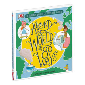 环游世界的80种方式 英文原版 Around The World in 80 Ways 儿童趣味阅读图画书绘本 英文版 进口英语书籍