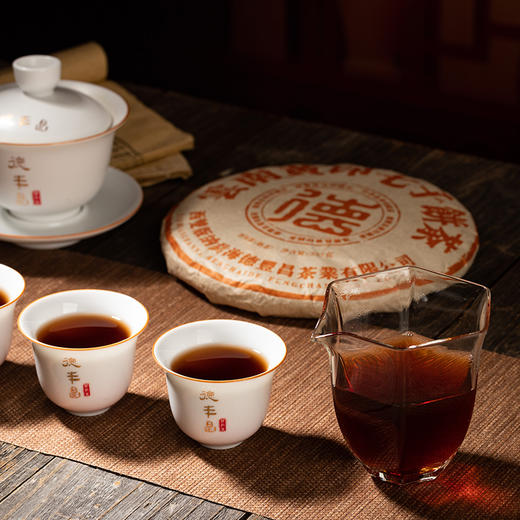 德丰昌普洱茶【黄印·熟茶】2022年新品易武弯弓古树茶 商品图9