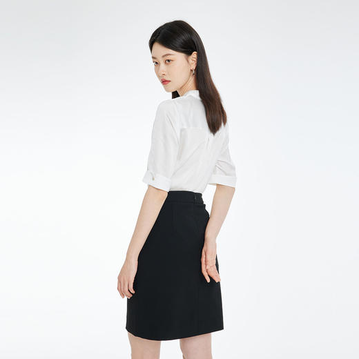 PRICH22年夏款气质设计感小众V领职场百搭雪纺衬衫PRBAC2401E 商品图2