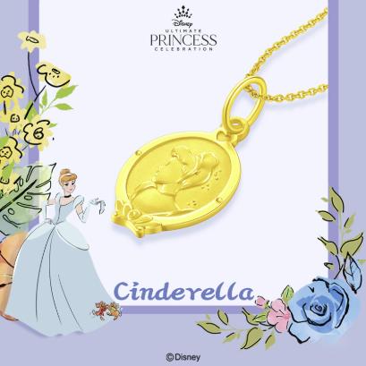 周大福迪士尼公主系列辛德瑞拉足金吊坠R31113 商品图2