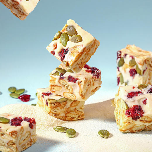 味滋源雪花酥饼干 奶香/抹茶味 125g*2袋 网红休闲零食 商品图3