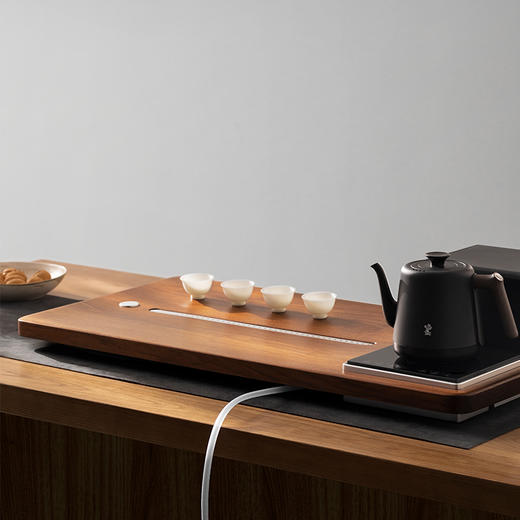 鸣盏 黑胡桃实木茶盘MZ5001[福利品] 商品图4