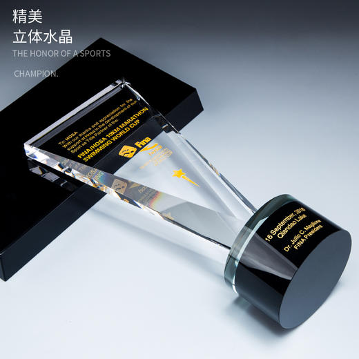 水晶奖杯定制奖牌创意授权牌企业定做员工比赛五角星制作刻字 商品图1