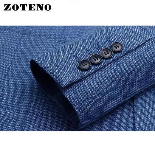 左天奴/ZOTENO 西装男商务正装休闲高档羊毛单西修身外套A2B014 商品图3