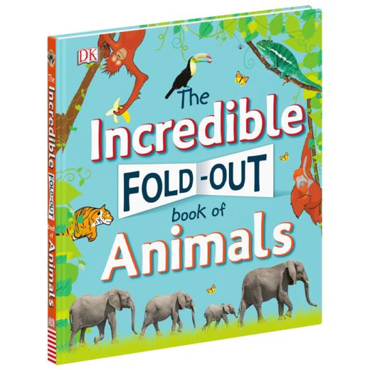 不可思议的动物折叠书 英文原版 The Incredible Fold Out Book of Animals DK儿童英语科普百科 英文版进口原版书籍 商品图1