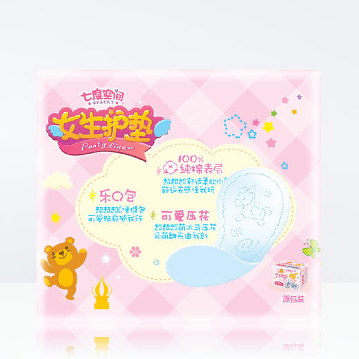 七度空间女生护垫18片无香 商品图1