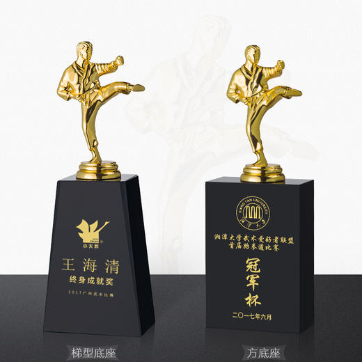【功夫奖杯】定制定做跆拳道奖牌跆拳道奖杯武术比赛冠军纪念制作 商品图2