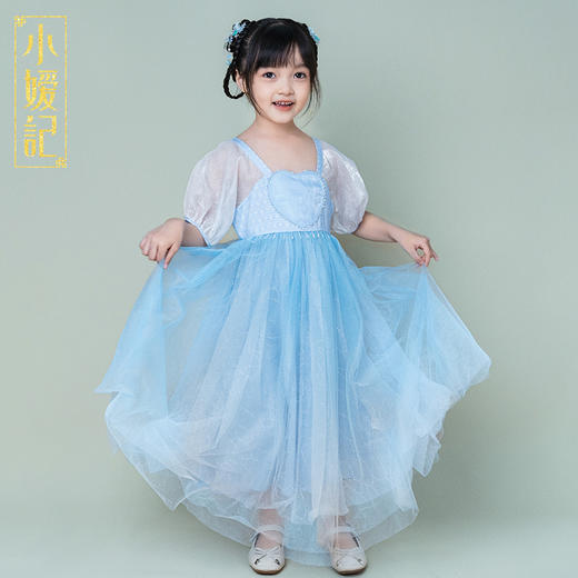 【非质量问题不退换】小嫒記春夏新款女童汉服国风中式时装周走秀款——兰心襦裙 商品图0