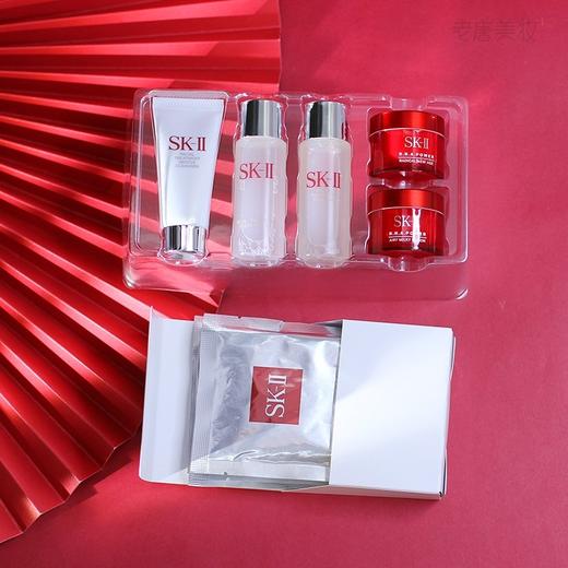 【专柜小样】日本 SK2-II 神仙水旅行中样9件套 （神仙水30ml+清莹露30ml+洁面20g+大红瓶面霜清爽15g+滋润15g+前男友面膜4片） 商品图2