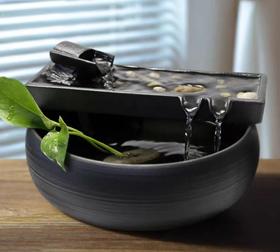 顺丰砚流水摆件