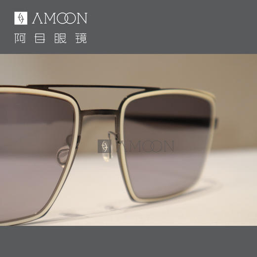 阿目&lindberg 个性方框太阳镜 商品图2