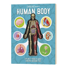 人体科学 英文原版 Inside Out Human Body 英文版 少儿英语科普百科绘本 进口原版书籍