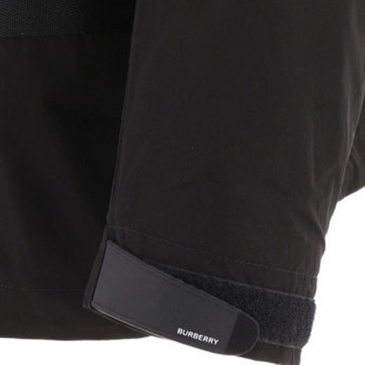 【二】BURBERRY 巴宝莉 男士徽标贴花轻盈连帽外套 黑色 8051009 A1189 商品图3