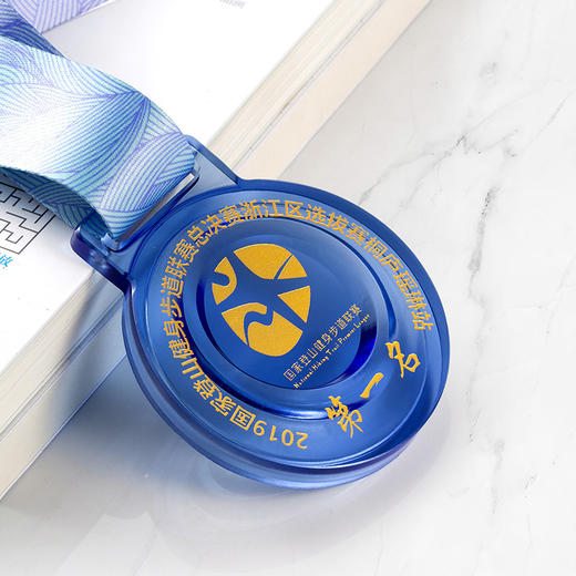 琉璃奖牌定制定做水晶奖章创意篮球比赛儿童挂牌年会优秀员工奖牌 商品图3