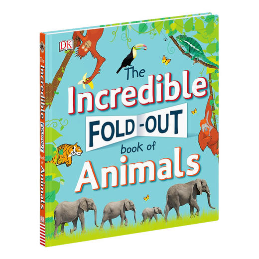 不可思议的动物折叠书 英文原版 The Incredible Fold Out Book of Animals DK儿童英语科普百科 英文版进口原版书籍 商品图0