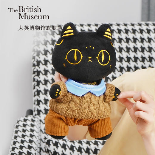大英博物馆安德森猫巴斯特英伦风小毛衣娃衣套装创意儿童节礼物 商品图0