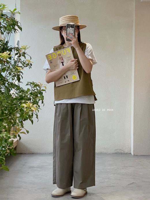 （4折）Le minor棕色/浅卡其/黑叠穿背心 商品图1