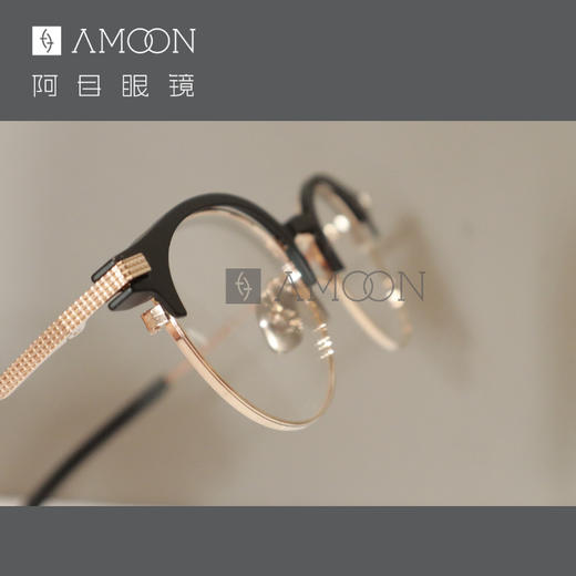 阿目&Fournines 999.9 眉型圆框 商品图2