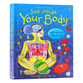 尤斯伯恩看里面系列 人体 英文原版 See Inside Your Body 儿童英语科普读物 大开纸板翻翻书 英文版进口原版书籍 Usborne