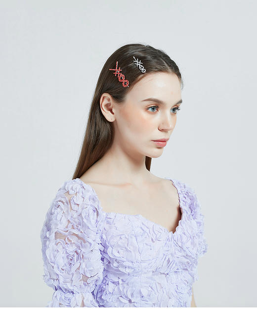 特价秒杀 Sei Carina Y ooxx发夹大号银色 .潮快闪[福利品] 商品图2