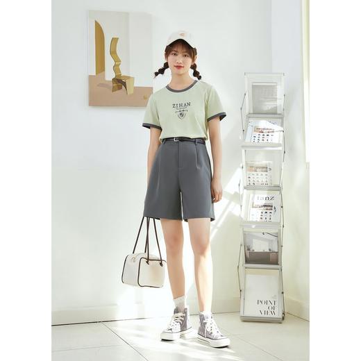 ZIHAN紫涵西装短裤女夏2022新款中裤五分裤04AS244 商品图2