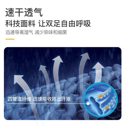 奥尼捷新款运动五指袜透气吸湿排汗coolmax耐磨运动袜短筒五指袜E4824 商品图4