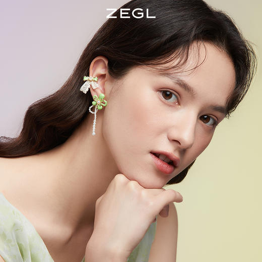 ZEGL设计师野趣系列耳妆盘妆容配饰耳夹女无耳洞耳骨夹夏天耳饰品 商品图4