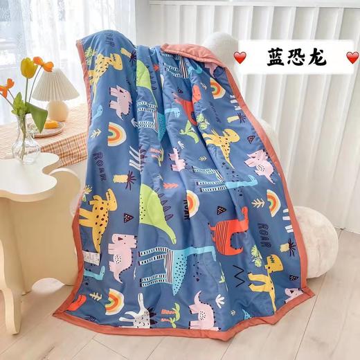 【细腻亲肤！儿童驱蚊夏凉被】水洗棉羽丝绒纤维，慵懒的轻柔，可水洗机洗，保暖舒适，1件=沙发毯+垫被+汽车毯+推车毯！宝宝小被子幼儿园午睡儿童空调被，开学季必备 商品图2