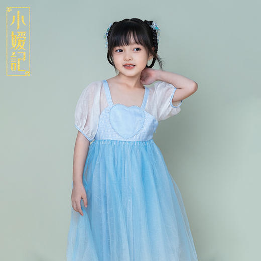 【非质量问题不退换】小嫒記春夏新款女童汉服国风中式时装周走秀款——兰心襦裙 商品图1