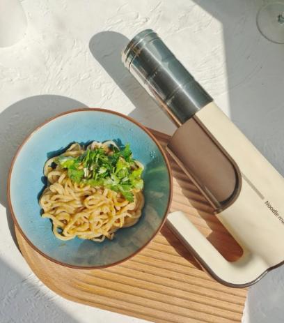 大宇面条机家用全自动小型电动压面机多功能压面机智能手持面条枪MT1 商品图3