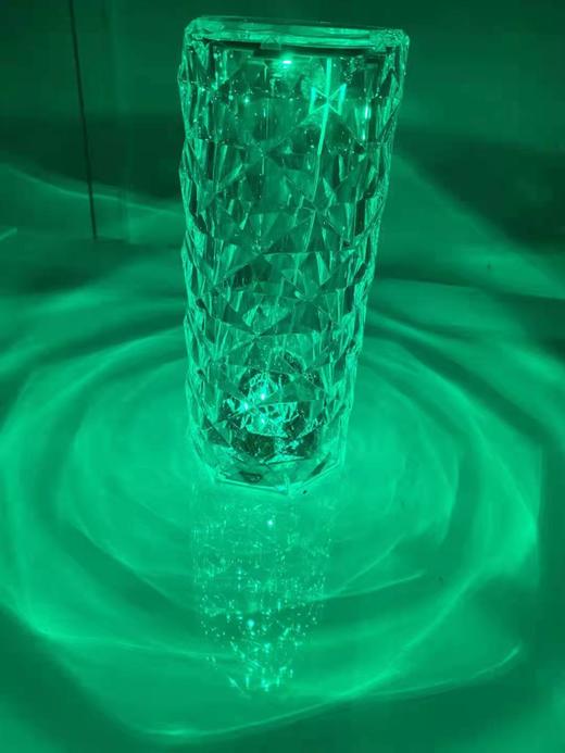 【巨好看，一秒浪漫氛围】ins水晶无线台灯 卧室西班牙玫瑰灯 钻石网红氛围床头灯 浪漫充电花瓣小夜灯 商品图2