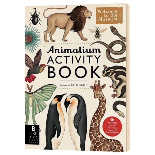 欢迎来到博物馆系列 动物馆活动书 英文原版 Animalium Activity Book 手绘科普读物 英文版进口原版英语书籍 商品图1