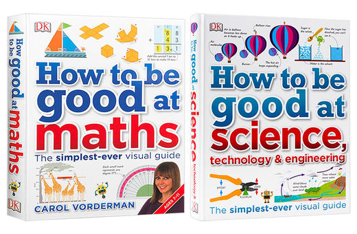 DK图解数学科学 学业辅导2册 英文原版 How to Be Good at Maths Science 儿童stem创新思维培养 小学生英语教材教辅指南 英文版 商品图1