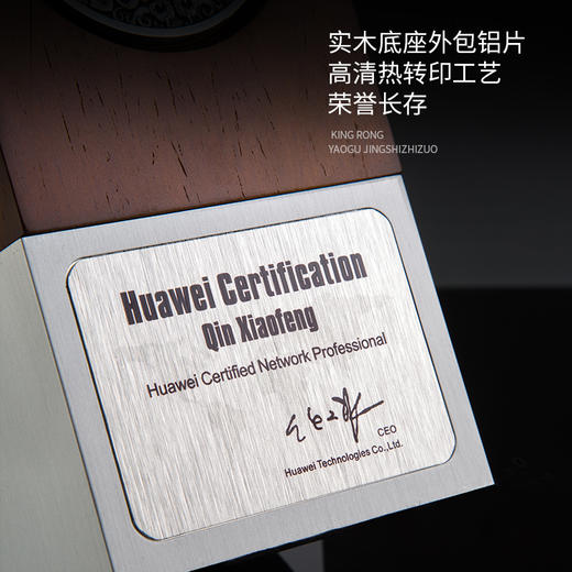 实木奖牌奖杯定制定做金属创意奖杯荣誉牌比赛活动颁奖纪念品奖品 商品图4