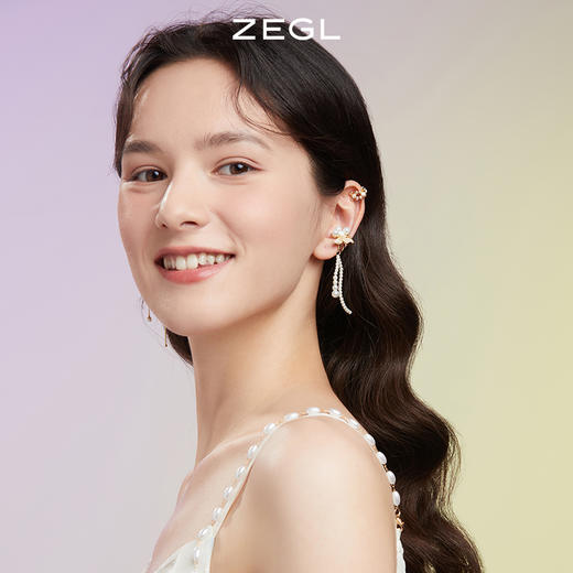 ZEGL设计师野趣系列耳妆盘妆容配饰耳夹女无耳洞耳骨夹夏天耳饰品 商品图1