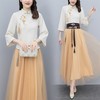 时尚简约，显瘦复古风时尚两件套（不含腰带）HR-ZMFS22206 商品缩略图2