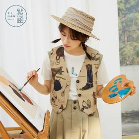 ZIHAN紫涵时尚休闲女士马甲04BS376